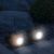 LED-es kültéri szolárlámpa - szürke / barna kő - hidegfehér - 80 x 56 x 70 mm