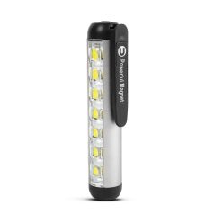   LED-es zseblámpa - munkalámpa móddal - 400 mAh akkumulátor - XPE + SMD LED - 500 lm - IP55 - ezüst