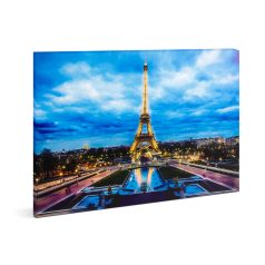   LED-es fali hangulatkép - "Eiffel torony" -  2 x AA, 38 x 48 cm