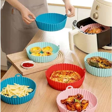Air Fryer Sütőbetét Szilikon Kerek 20 cm