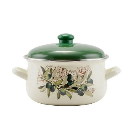 Zománcozott Lábas+Fedő 4,8 l Oliva