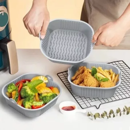 Air Fryer Sütőbetét Szilikon Kocka 20x20 cm