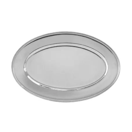 Rozsdamentes Ovál Tálca 35 cm Shine
