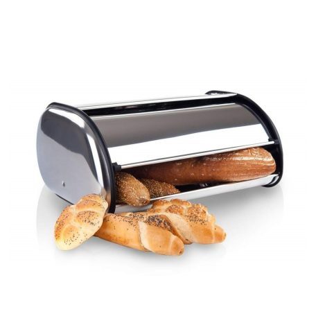 Kenyértartó Rozsdamentes 36x24 cm Akcent