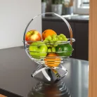 Fém Gömb Gyümölcskosár 24 cm Linea