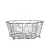 Fém Gyümölcskosár Virág 24 cm Vanity