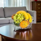 Fém Gyümölcskosár Virág 24 cm Vanity