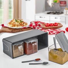 Fűszertartó Szett Kanállal 3x600 ml