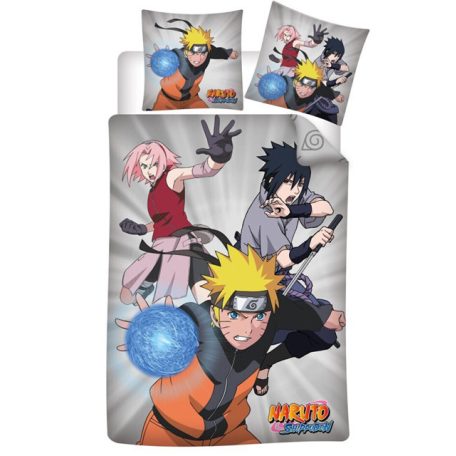 Naruto Team 7 ágyneműhuzat 140×200cm, 63×63 cm microfibre