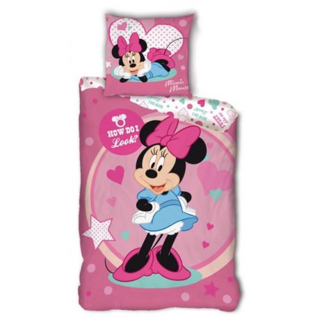 Disney Minnie Look ágyneműhuzat 140×200cm, 63×63 cm microfibre