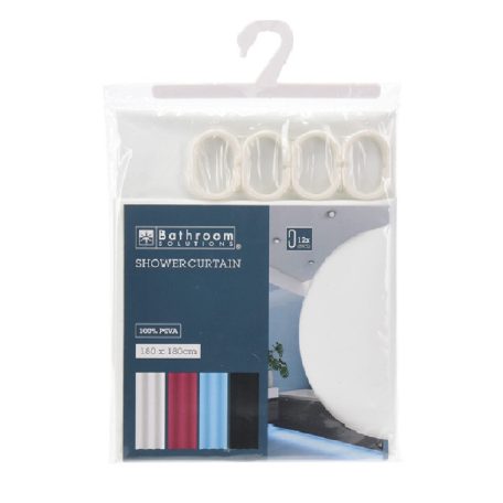 Zuhanyfüggöny Egyszínű 180x180 cm 