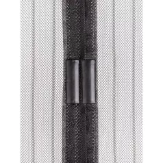 Mágneses szúnyoghálós ajtófüggöny 100 x 210 cm fekete