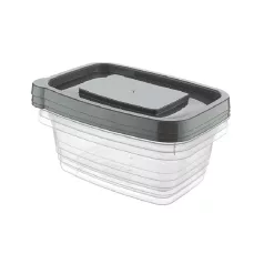 Ételes Tároló Doboz Szett Téglalap 3 Darabos 3*1130ml