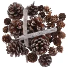 Karácsonyi Dekor 2-7 Cm Mix Ezüst HY-5604 