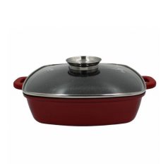 Bachmayer Tapadásmentes Sütőtál+Fedő 28x28 cm