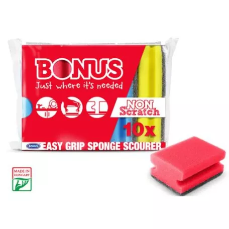 Bonus Formázott Mosogatószivacs 10 Db-os