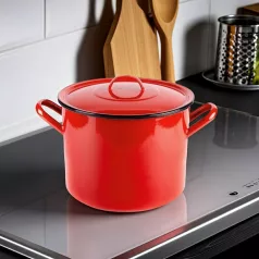 Zománcozott Fazék +Fedő 6 L 2+39/21