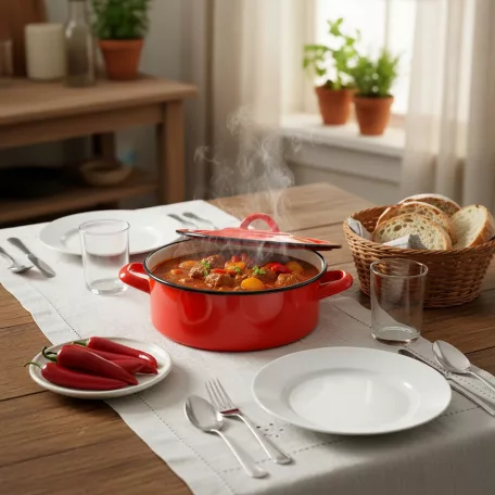 Zománcozott Lábas +Fedő 3,5 L 13+39/23