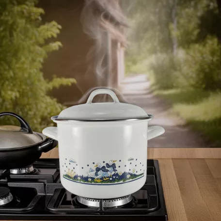 Zománcozott Fazék+Fedő Acp 22 Cm Libás 303/22