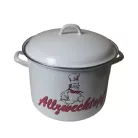 Zománcozott Fazék+Fedő Acp 13 L Dekoros 302/28