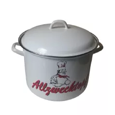 Zománcozott Fazék+Fedő Acp 13 L Dekoros 302/28
