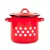 Zománcozott Fazék+Fedő Piros Pöttyös 15 L 2+39/28/P