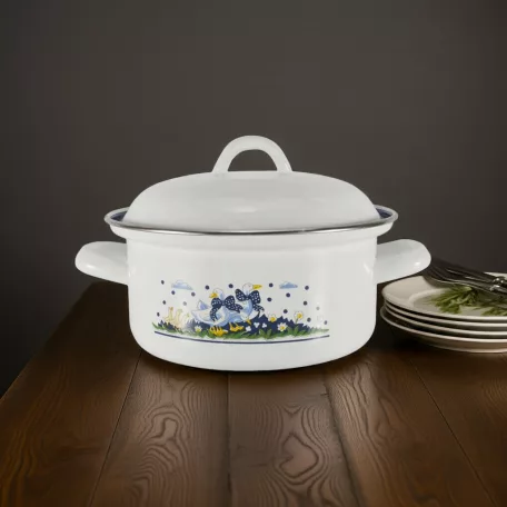 Zománcozott Lábas+Fedő Acp 28 Cm Libás 6 L 2313/28