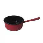 Zománcozott Nyeles Lábas Piros 16 Cm 115/16