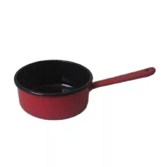 Zománcozott Nyeles Lábas Piros 18 Cm 115/18