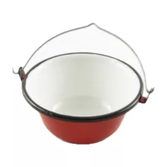 Zománcozott Tálaló Bogrács Piros 16 Cm 103/16