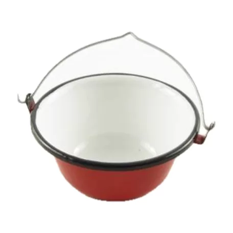 Zománcozott Tálaló Bogrács Piros 16 Cm 103/16