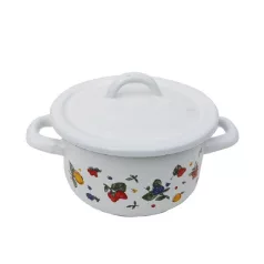 Zománcozott Magas Lábas+Fedő 14 Cm 17+39/14