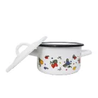 Zománcozott Magas Lábas+Fedő 14 Cm 17+39/14