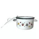 Zománcozott Magas Lábas+Fedő 16 Cm 17+39/16