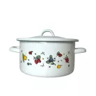 Zománcozott Magas Lábas+Fedő 18 Cm 17+39/18