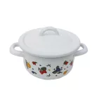 Zománcozott Magas Lábas+Fedő 20 Cm 17+39/20