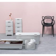 Curver 4 Fiókos Rattan Hatású Tároló Fehér 06605-885 