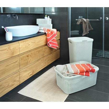 Curver Rattan Hatású Ruháskosár 45 L