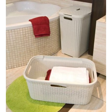 Curver Rattan Hatású Ruháskosár 45 L