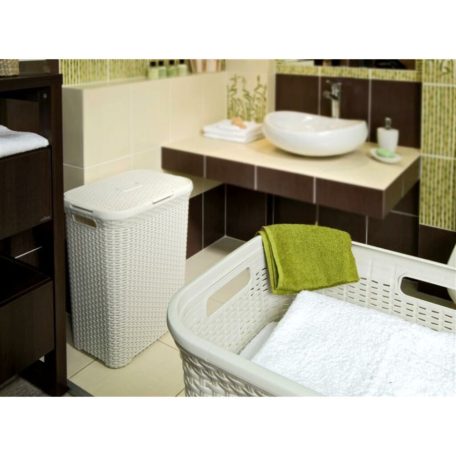 Curver Rattan Hatású Ruháskosár 45 L