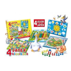 Társasjáték Mix 4 játék egyben