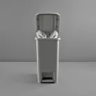 Pedálos Szemetes 10 L Slim 01041