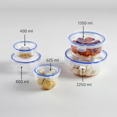 Ételtároló Kerek Patentzáras 2250 ML - 30504