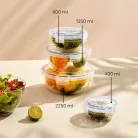 Ételtároló Kerek Patentzáras 2250 ML - 30504