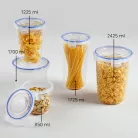 Ételtároló Kerek Magas Patentzáras 850 ML - 30522