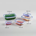 Ételtároló  Szögletes Patentzáras 565 ML - 30412