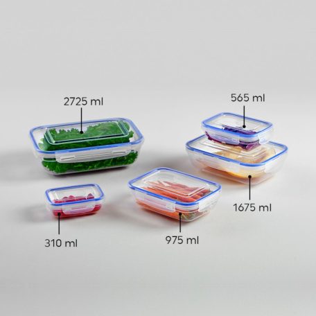 Ételtároló  Szögletes Patentzáras 565 ML - 30412