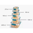 Ételtároló Kocka Szett Patentzáras 5 Db-os - 30809