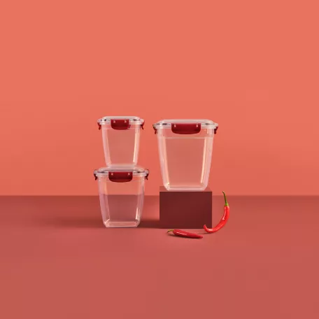Ételtartó Szögletes Patentzáras 2100 ML - 30853