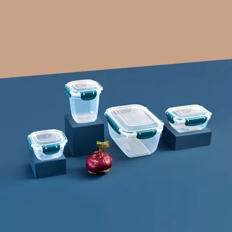 Ételtartó Szögletes Patentzáras 2100 ML - 30853